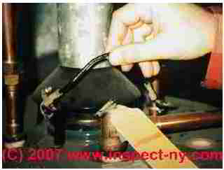 Photograph of a flue gas spill switch sensor